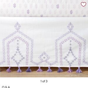 Potterybarnkids crib skirt. New with tags.